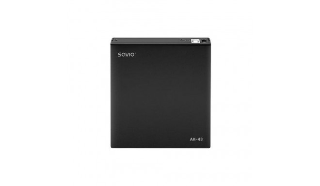 Savio AK-43 optical disc External Slim drive DVD±R/RW CD±R/RW Black optical disc drive DVD±RW