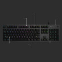 Logitech G G512 CARBON LIGHTSYNC RGB Mechanical Gaming Keyboard with GX Red switches