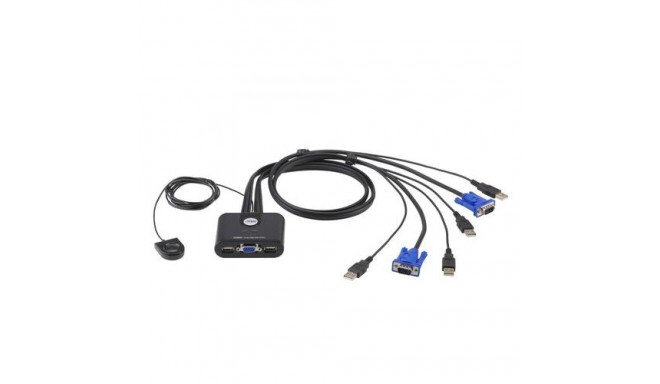 ATEN CS22U KVM switch Black