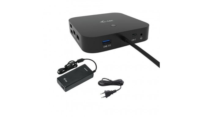 i-tec USB-C HDMI DP Docking Station with Power Delivery 100 W + Universal Charger 100 W