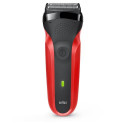 Braun Series 3 300s Foil shaver Trimmer Black, Red