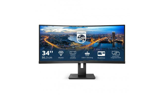 Philips B Line 346B1C/00 computer monitor 86.4 cm (34&quot;) 3440 x 1440 pixels Quad HD LCD Blac