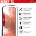 Displex Full Cover Screen Protector (10H) for Samsung Galaxy S22+, Eco Mounting Frame, full screen c