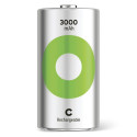 1x2 GP ReCyko NiMH Accus C Baby 3000mAH, ready to use