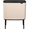 Brabantia Waste Bin Bo Touch Bin 3 x 11 L Soft Beige