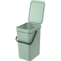 Brabantia Sort & Go Waste Bin 2 x 12 L Dark Grey & Jade Green