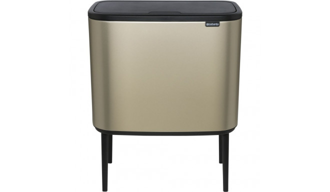 Brabantia Waste Bin Bo Touch Bin Champagne, 11 + 23 L