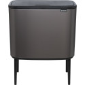 Brabantia Waste Bin Bo Touch Bin Platinum, 11 + 23 L