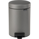 Brabantia Pedal Bin Newicon 3 L Mineral Concrete Grey