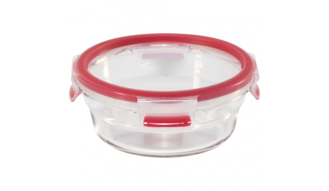 Emsa Clip&Close Glass Food Container 600 ml  red