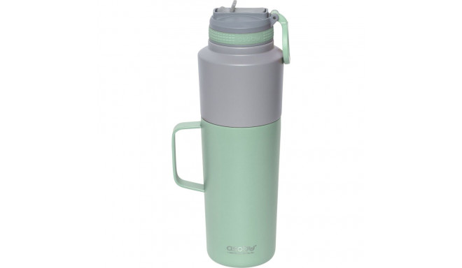 Asobu Twin Pack Bottle with Mug Mint, 0.9 L + 0.6 L