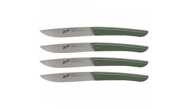 Berkel steak knife set 4-pcs. Color green