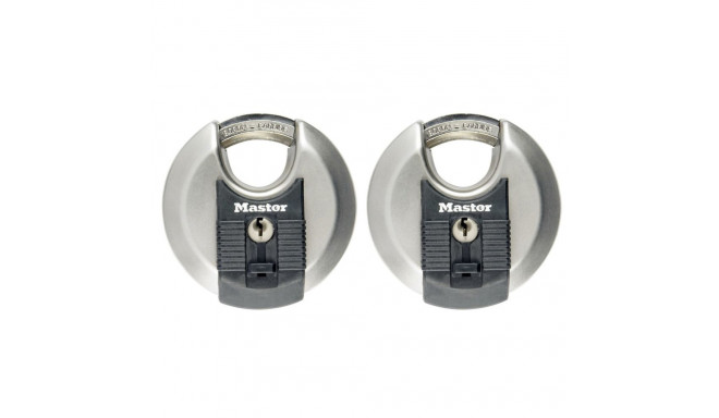 Master Lock tabalukk 2-kettaga roostevaba teras (70mm)