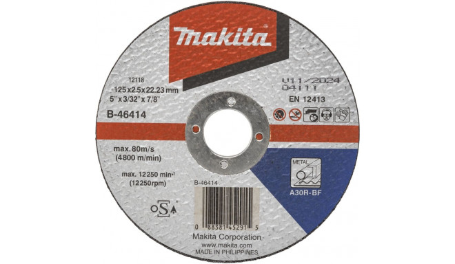 Makita B-46414 cutting disk 125x2,5mm steel