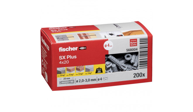 Fischer plug SX 4x20 200 pcs.