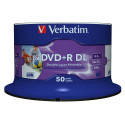 1x50 Verbatim DVD+R Double Layer 8x Speed, 8,5GB wide printable