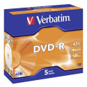 1x5 Verbatim DVD-R 4,7GB 16x Speed, Jewel Case