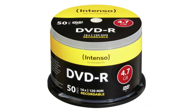 1x50 Intenso DVD-R 4,7GB 16x Speed, Cakebox