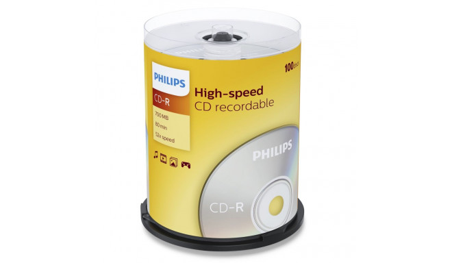 1x100 Philips CD-R 80Min 700MB 52x SP