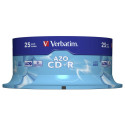 1x25 Verbatim Data Life Plus CD-R 80, 52x Speed, cake box