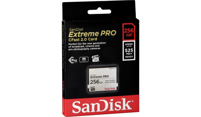 SanDisk CFAST 2.0 VPG130 256GB Extreme Pro