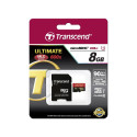 Transcend microSDHC MLC      8GB Class 10 UHS-I 600x + SD-Adapter