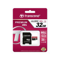 Transcend microSDHC         32GB Class 10 UHS-I 400x + SD Adapter