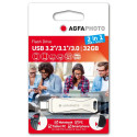 AgfaPhoto USB 3.0 2in1      32GB USB-TypeC