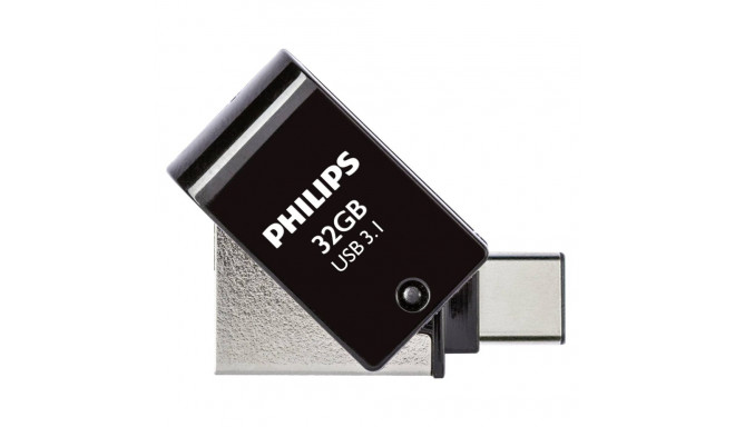 Philips 2 in 1 OTG          32GB USB 3.1 + USB C Midnight Black