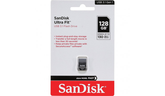 SanDisk Cruzer Ultra Fit 128GB USB 3.1