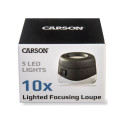 Carson LH-50 VersalLoupe LED 10x Focusable Magnifier