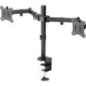 DIGITUS 2-fold Monitor Mount with Clamp 15-32