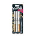 1x3 Sharpie Metallic Marker F Gold/Silver/Bronze