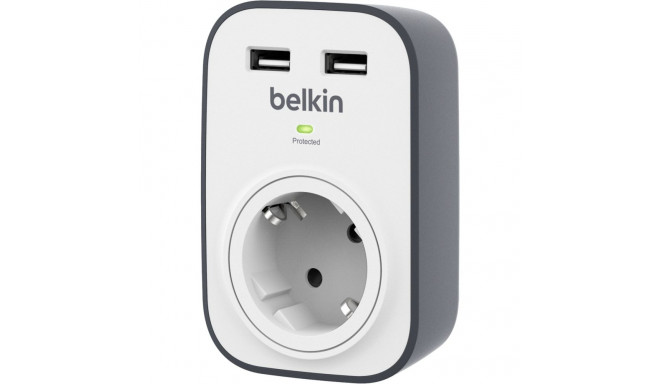 Belkin SurgeCube 2 x 2.4A jagatud USB laadimisega