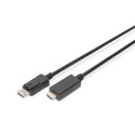 DIGITUS DisplayPort Adaptercable DP-HDMI Typ A 1m AK-340303-010-S