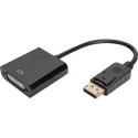 DIGITUS DisplayPort - DVI Adapt/ Converter, DP-DVI, 15cm, black