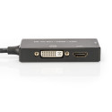 DIGITUS DisplayPort 3in1 Adapt/ Converter - DP-HDMI+DVI+VGA 20cm