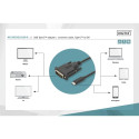 DIGITUS USB Type-C Adapter- / Convertercable Type-C to DVI