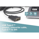 DIGITUS USB Type-C Adapter- / Convertercable Type-C to DVI