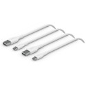 1x2 Belkin USB-C/USB-A PVC Cable 1m, 2Pack white  CAB001bt1MWH2PK