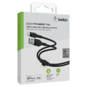 Belkin Flex Lightning/USB-A 1m mfi cert., black CAA008bt1MBK