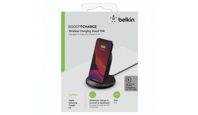 Belkin BOOST Charge Wireless Charging Stand 15W sw.WIB002vfBK