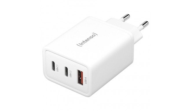 Intenso toiteadapter W65ACC GaN valge 2x USB-C 1x USB-A 65W