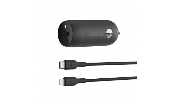 Belkin USB-C autolaadija 30W PD 1m Lightning-kaabel