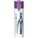 1x4 Ansmann Lithium Akku Micro AAA 400mAh + Cable     1311-0028