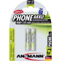 1x2 Ansmann maxE NiMH rech.bat. Micro AAA 550 mAh DECT PHONE