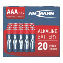 1x20 Ansmann Alkaline Micro AAA LR 03 red-line Box