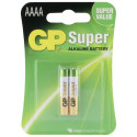 1x2 GP Super Alkaline AAAA Batteries 03025AC2