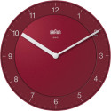 Braun BC 06 R Quartz wall clock analog red