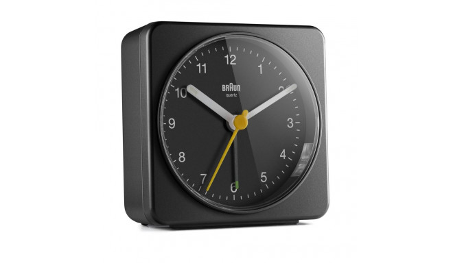 Braun BC 03 B quartz alarm clock analog black